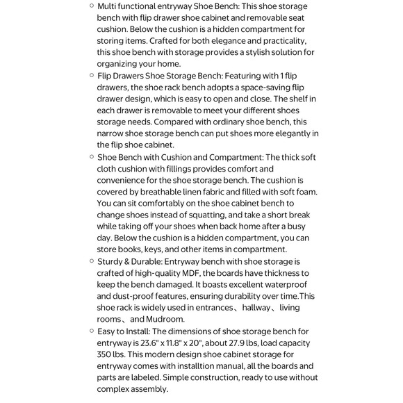 3-Tier Shoe Storage Cabinet w/ Doors - Space-Saving Multi-Shelf Organizer - Picture 9 of 9